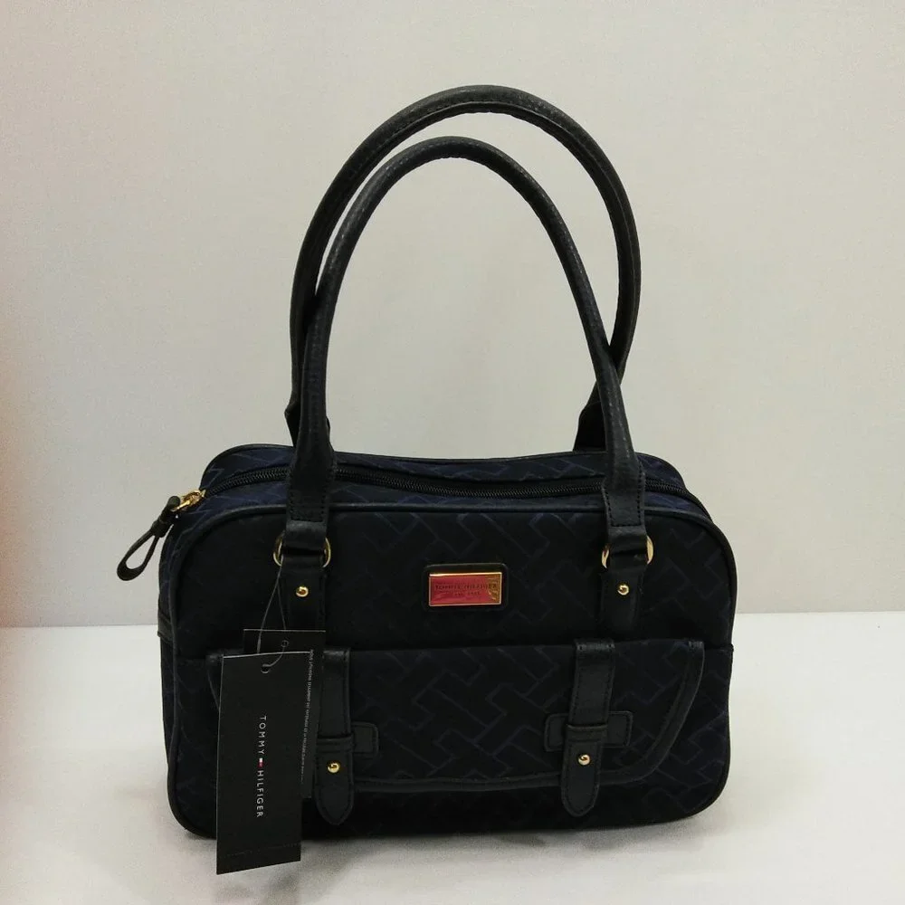 TOMMY HILFIGER SATCHEL SIGNATURE‎ HANDBAG NEW WITH